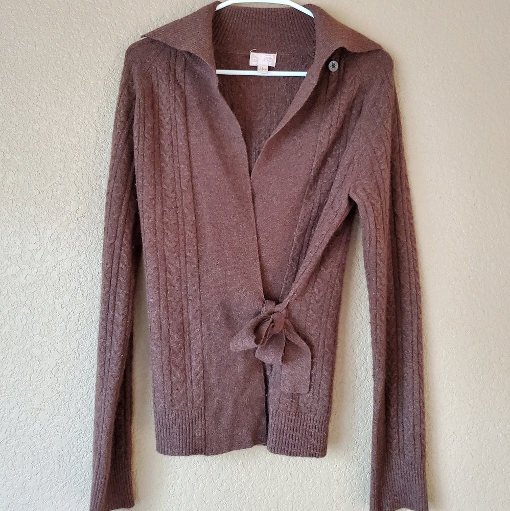 100% Cashmere Wrap Sweater